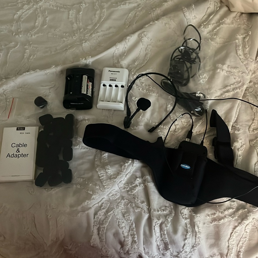 Instructor head set rechargeable batteries etc